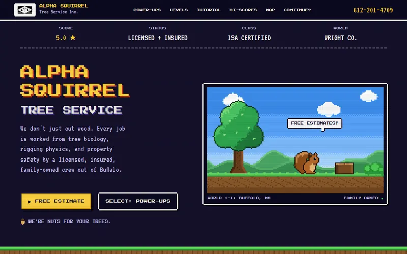 Preview of the 8-Bit Arcade theme